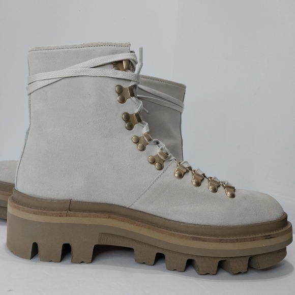 All Saints Wanda Genuine Suede Lug‎ Sole Combat Boot, NWT, Size 40 - Picture 6 of 11